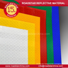 Rhombic microprismatic safety reflective sheeting